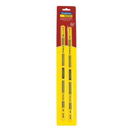 Conjunto de Lâminas para Arco de Serra Tramontina MASTER 12 com 18 Dentes por Polegada em Aço 2 Peças