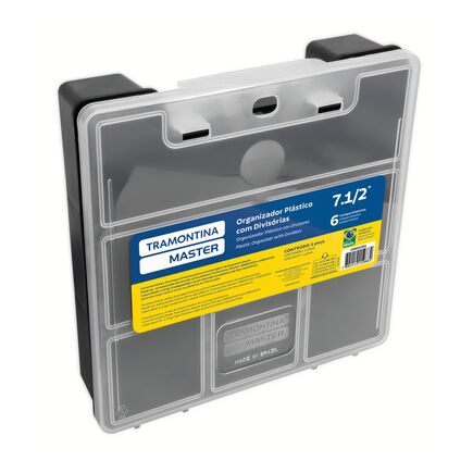 Organizador Plástico 7.1/2 Tramontina MASTER com Tampa Transparente e Divisórias