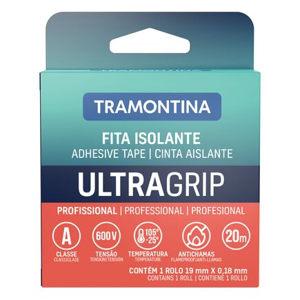 Fita Isolante Classe A 0,18x19 mm Tramontina Preta 20 m