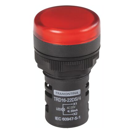 Sinalizador Tramontina TRD16-22DS/4 220 V Vermelho