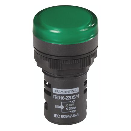 Sinalizador Tramontina TRD16-22DS/4 220 V Verde