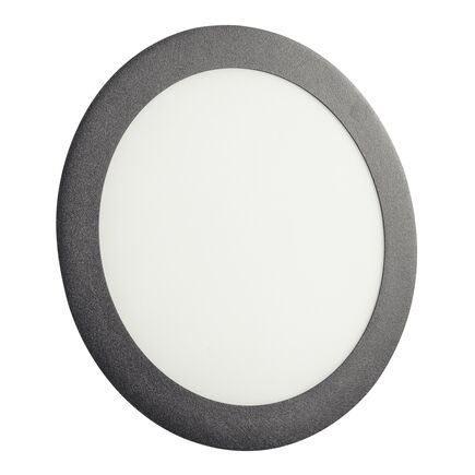 Plafon Fita LED Tramontina Redondo de Embutir Preto 24 W 3000 K 1680 lm Luz Neutra