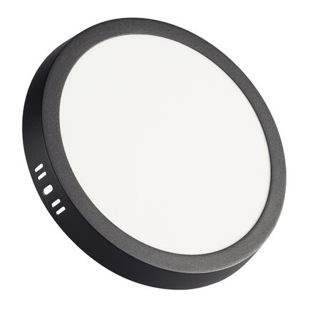 Plafon Fita LED Tramontina Redondo de Sobrepor Preto 24 W 3000 K 1680 lm Luz Amarela