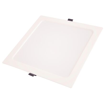 Plafon LED Tramontina Quadrado Backlight de Embutir 1500 lm 18 W Bivolt 3000 K Luz Amarela