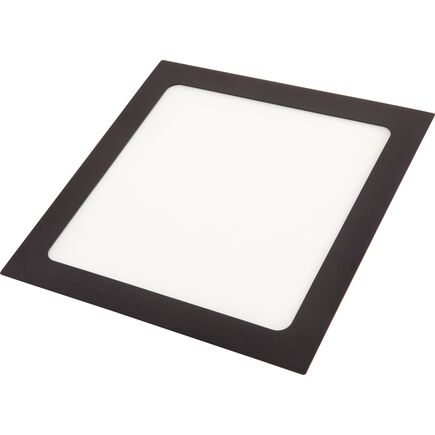 Plafon Fita LED Tramontina Quadrado de Embutir Preto 12 W 4000 K 840 lm Luz Neutra