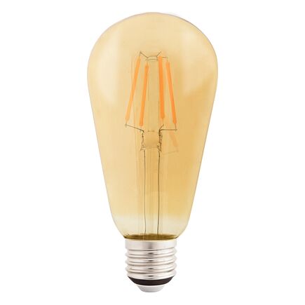 Lâmpada LED de Filamento Tramontina ST64 4 W 2200 K Luz Amarela em Vidro Âmbar