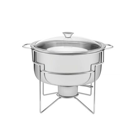 Rechaud Banho-maria Tramontina em Aço Inox 7 L com Fogareiro