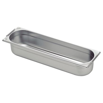 Cuba Tramontina GN 2/4 em Aço Inox com Alças Móveis Profundidade 100 mm - Aço 304