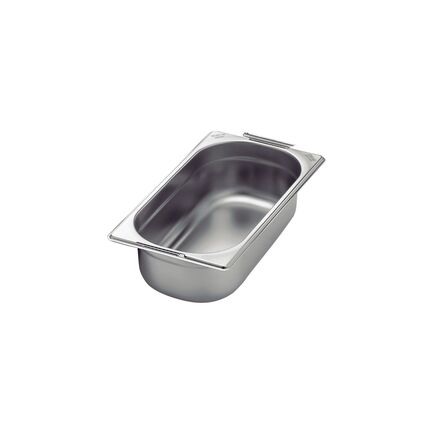 Cuba Tramontina GN 1/3 em Aço Inox com Alças Móveis Profundidade 65 mm - Aço 304