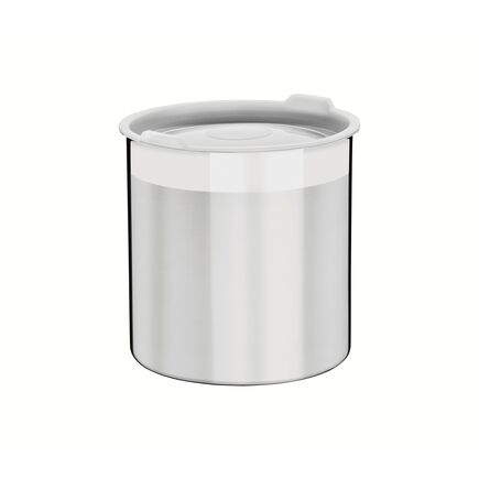 Pote Tramontina Cucina em Aço Inox para Mantimentos com Tampa Plástica 14 cm 2,3 L