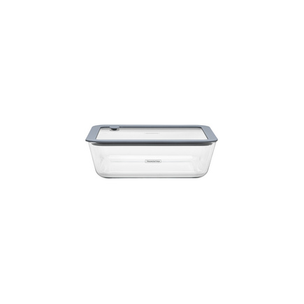 Pote de Vidro Tramontina Vittra Retangular com Tampa Hermética de Silicone 2,6 L