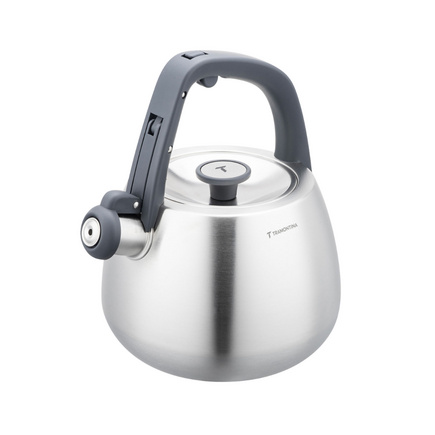 Chaleira Tramontina em Aço Inox com Apito e Cabo de Nylon 4 L