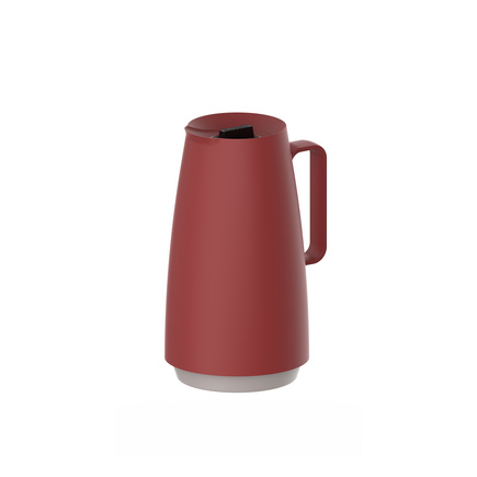 Bule Térmico Tramontina Exata em Plástico Vermelho com Ampola de Vidro 500 ml