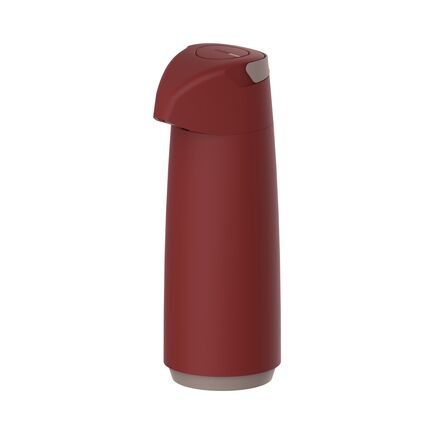 Garrafa Térmica Tramontina Exata em Plástico Vermelho com Ampola de Vidro 1,8 L