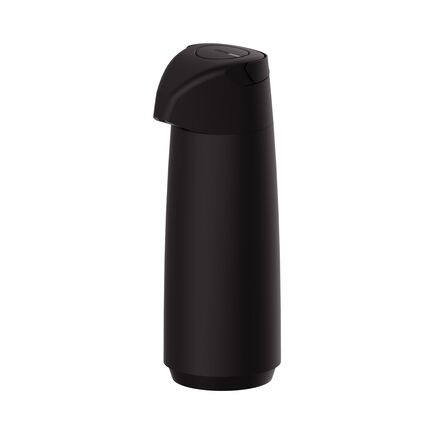 Garrafa Térmica Tramontina Exata em Plástico Preto com Ampola de Vidro 1,8 L