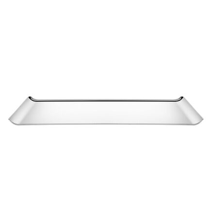 Bandeja Tramontina Quadrata Retangular em Aço Inox Alto Brilho 38x17 cm