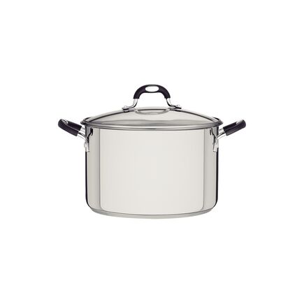 Caçarola Tramontina Astro Silicone Funda em Aço Inox com Fundo Triplo com Tampa de Vidro 20 cm 3,6 L
