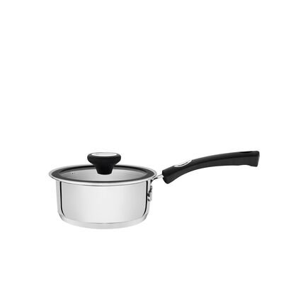 Panela Tramontina Solar Silicone em Aço Inox com Fundo Triplo 16 cm 1,4 L