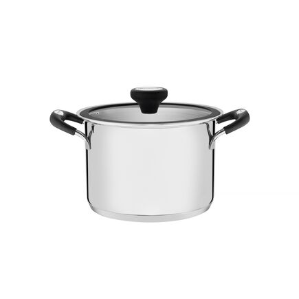 Caldeirão Tramontina Solar Silicone em Aço Inox com Fundo Triplo 20 cm 4,6 L