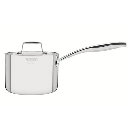 Caldeirão Tramontina Grano em Aço Inox Fundo Triplo com Tampa e Cabo 14 cm 1,5 L