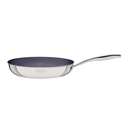 Frigideira Tramontina Grano em Aço Inox com Corpo Triplo e Revestimento Interno Cerâmico Grafite 26 cm