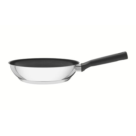 Frigideira Tramontina Brava Baquelite em Aço Inox Fundo Triplo Revestimento Interno Antiaderente com Cabo de Baquelite 20 cm 1,3 L