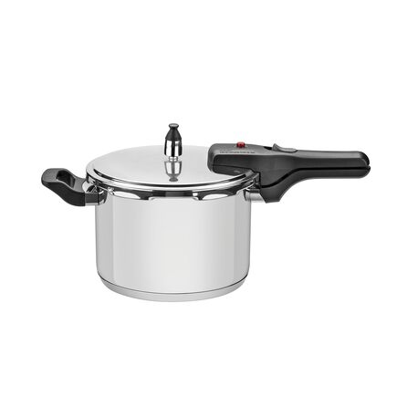 Panela de Pressão Tramontina Brava em Aço Inox com Fundo Triplo 22 cm 6 L