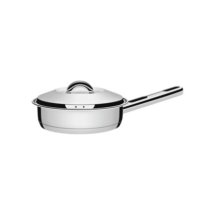 Frigideira Tramontina em Aço Inox Fundo Triplo com Tampa e Cabo 20 cm 2,1 L