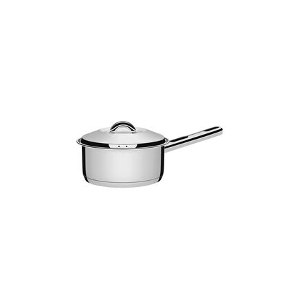 Panela Tramontina Solar em Aço Inox Fundo Triplo com Tampa e Cabo 14 cm 1,1 L