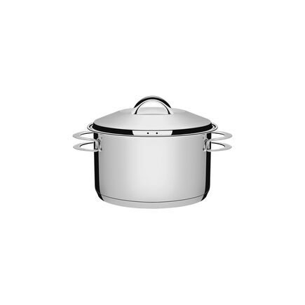 Caçarola Tramontina Solar Funda em Aço Inox Fundo Triplo com Tampa e Alças 16 cm 1,8 L