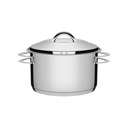 Caçarola Tramontina Solar Funda em Aço Inox Fundo Triplo com Tampa e Alças 24 cm 6,1 L
