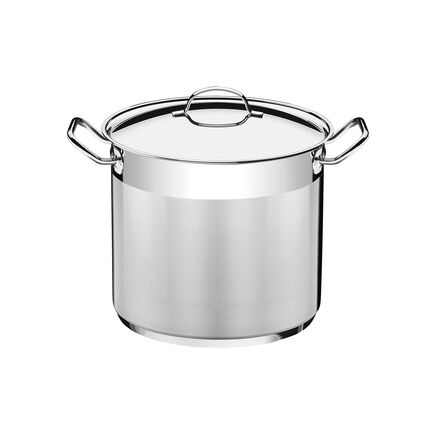 Caldeirão Tramontina Professional em Aço Inox Fundo Triplo com Tampa e Alças 28 cm 15,7 L
