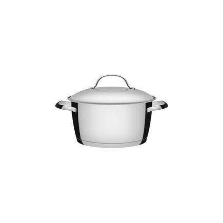 Caçarola Funda Tramontina Allegra em Aço Inox com Fundo Triplo 16 cm 1,5 L