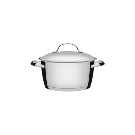 Caçarola Funda Tramontina Allegra em Aço Inox com Fundo Triplo 18 cm 2,2 L