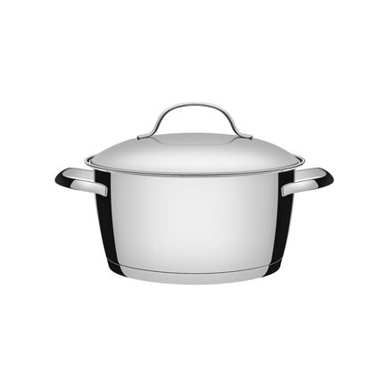 Caçarola Funda Tramontina Allegra em Aço Inox com Fundo Triplo 24 cm 5,7 L