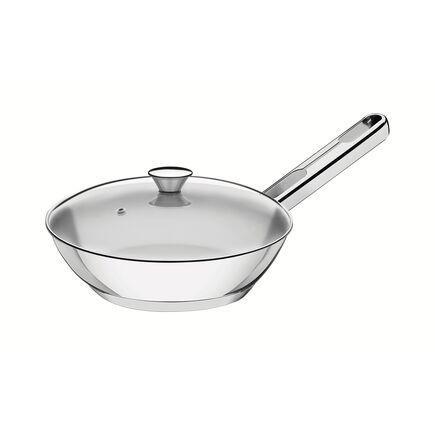 Frigideira Tramontina Allegra em Aço Inox com Fundo Triplo 20 cm 1,30 L