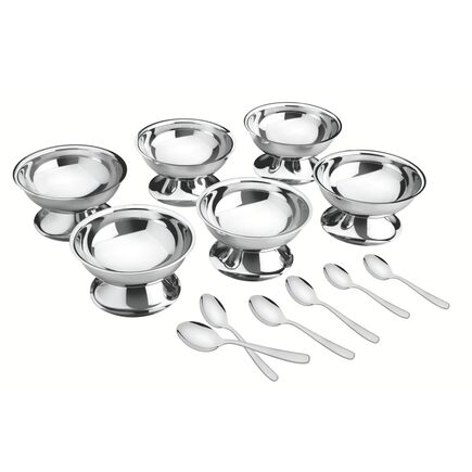 Kit para Sorvete Tramontina Service em Aço Inox 12 Peças