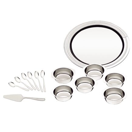 Kit para Sobremesa Tramontina Ciclo em Aço Inox 14 Peças