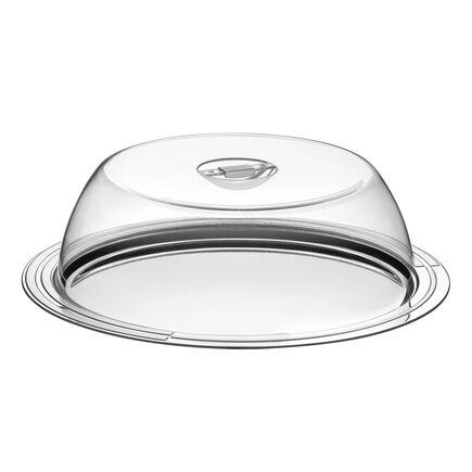 Porta-bolo Tramontina Ciclo em Aço Inox com Tampa 33 cm
