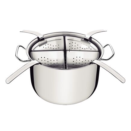 Cozi-Pasta Tramontina Professional em Aço Inox com 4 Divisórias Ø30 cm 13,5 L Sem Embalagem Litografada