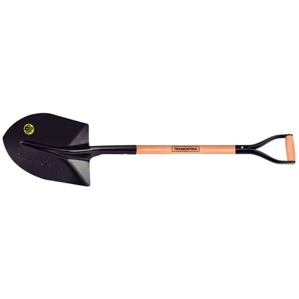 Pá de Bico Tramontina 405/30 em Aço com Cabo de Madeira 74 cm com Empunhadura Metálica Ergonômica