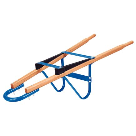 Conjunto de Braços para Carrinho de Mão Tramontina em Madeira com Suporte Frontal Longo