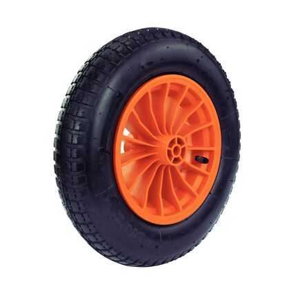 Pneu com Câmara Tramontina 3.25/8 com Roda Plástica 8" para Carrinho de Mão
