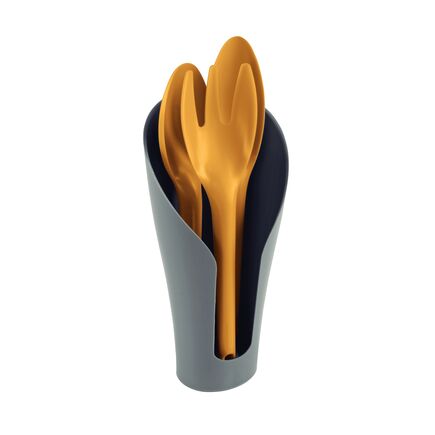 Jogo para Jardinagem Tramontina Cocoon com Peças Plásticas Amarelas com Contenedor Grafite 4 Peças