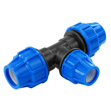 Tê 90º de Compressão 32x20x32 mm Tramontina para Tubos de PEAD