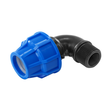 Cotovelo 90º de Compressão Rosca Macho 20 mm x 1/2 Tramontina para Tubos de PEAD