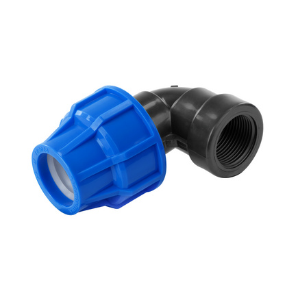 Cotovelo 90º de Compressão Rosca Fêmea 20 mm x 1/2 Tramontina para Tubos de PEAD