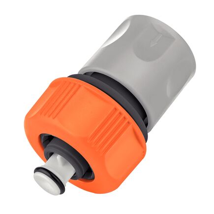 Engate Rápido com Aquastop Tramontina em Plástico para Mangueira 5/8 e 3/4"