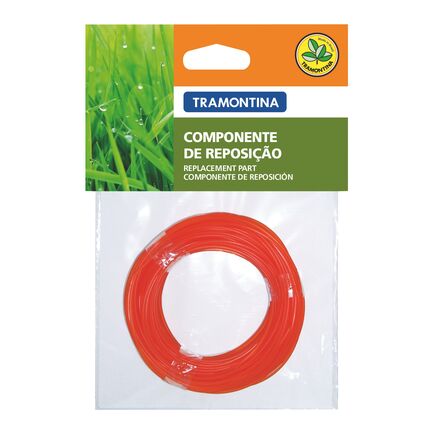 Fio de Nylon 2,4 mm Tramontina para Roçadeira com 12 m de Comprimento