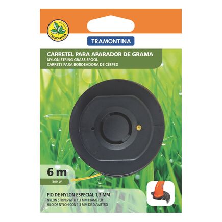 Carretel 1 Fio de Nylon 1,3 mm Tramontina para Aparador de Grama com 6 m de Comprimento